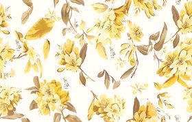 金黄花卉图案背景纹理