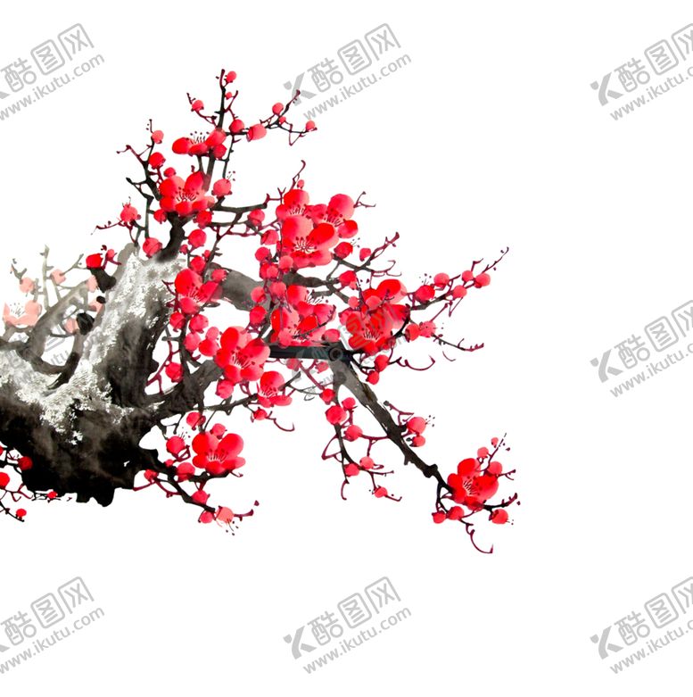 编号：69980506271440426279【酷图网】源文件下载-梅花国画