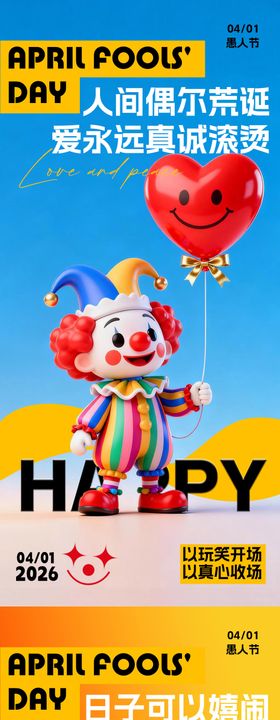 愚人节海报