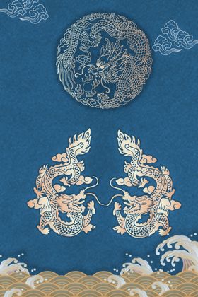 新中式海报背景