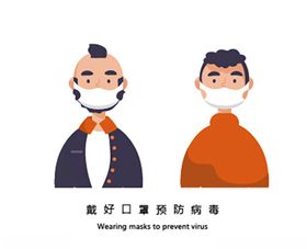 戴口罩的人物