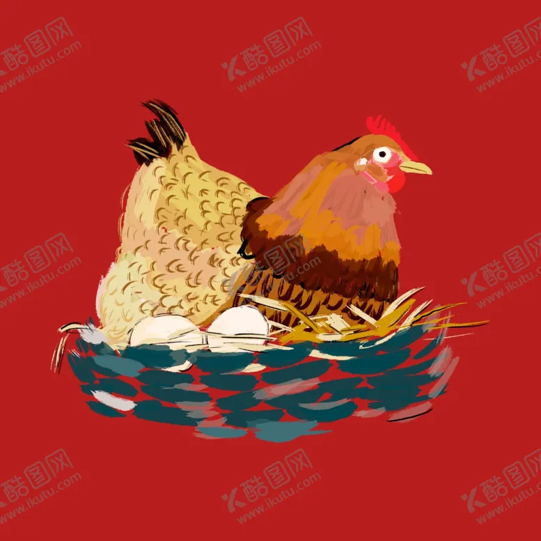 编号：25819202190641093070【酷图网】源文件下载-手绘线描小鸡