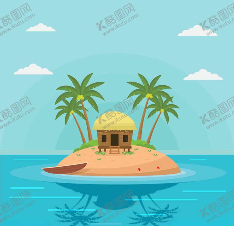 编号：26148906270958584920【酷图网】源文件下载-小岛自然风光