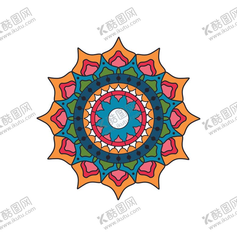 编号：15982409200540454833【酷图网】源文件下载-曼陀罗图案