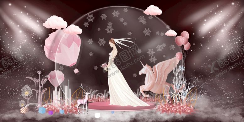 编号：59876009181409256241【酷图网】源文件下载-粉色婚礼背景