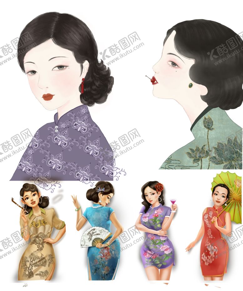 编号：76125407060439482940【酷图网】源文件下载-民国美女