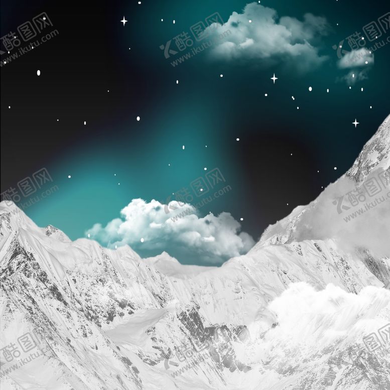 编号：68276402022228241521【酷图网】源文件下载-山川雪山风景装饰画