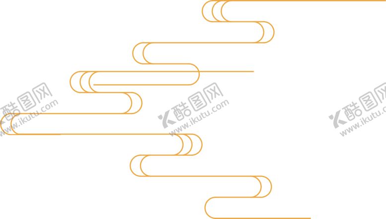 编号：93644210191704429986【酷图网】源文件下载-祥云中国风金色云线条