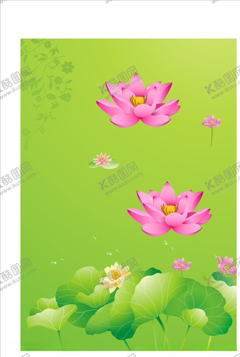 编号：50575104210607584586【酷图网】源文件下载-荷花,画册封面,广告设计,矢量