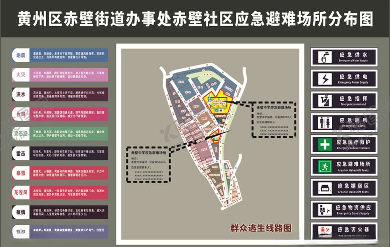 编号：13745005171619433753【酷图网】源文件下载-避难场所分布图