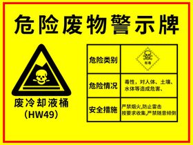 编号：72591309291331174028【酷图网】源文件下载-危险废物警示牌