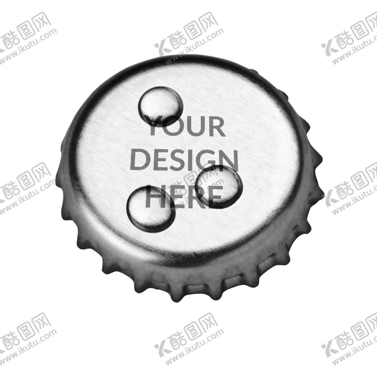 编号：44111910042251273985【酷图网】源文件下载-啤酒瓶铁盖子包装效果图样机