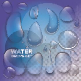 水滴矢量纹珠矢量珠珠素材