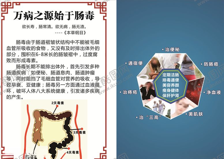 编号：62899204172314401292【酷图网】源文件下载-万病之源始于肠毒