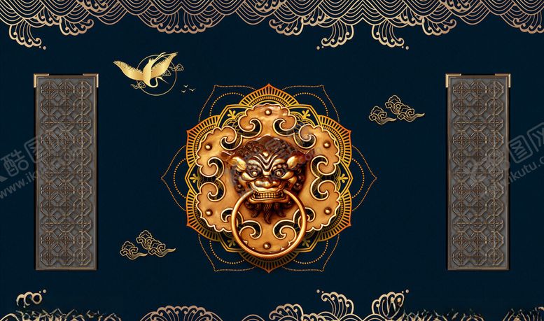 编号：51878604231428427116【酷图网】源文件下载-国潮背景