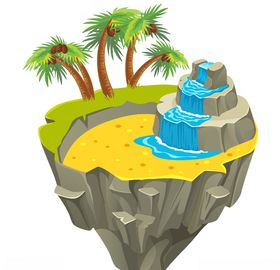 小岛自然风光