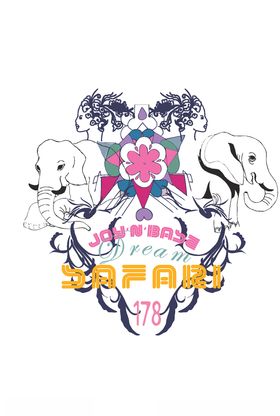 女装人物印花