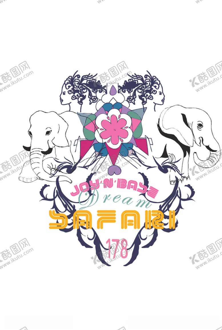 编号：62731406260831184972【酷图网】源文件下载-女装人物印花