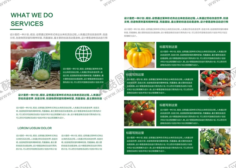编号：82735703131514338340【酷图网】源文件下载-新鲜蔬菜画册