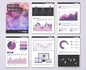 多样商务图表模板集合