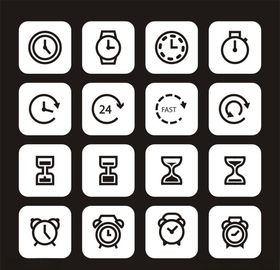 倒计时闹钟时间图标