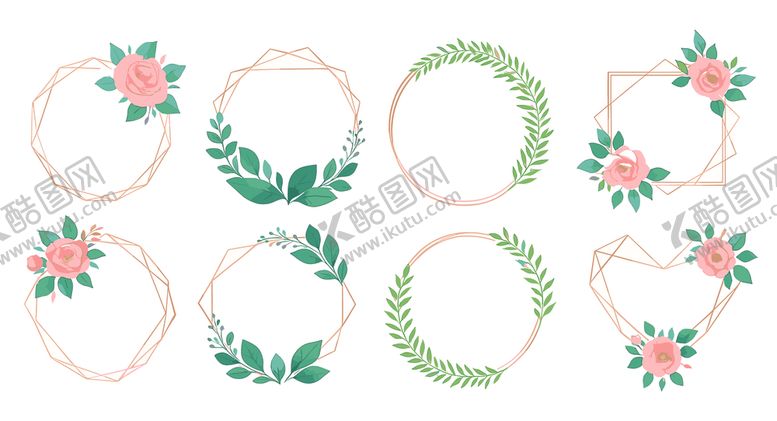 编号：36677410261341466806【酷图网】源文件下载-花卉花环