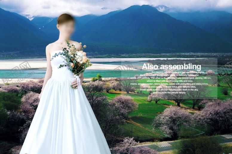 编号：92061605100316027659【酷图网】源文件下载-婚纱背景