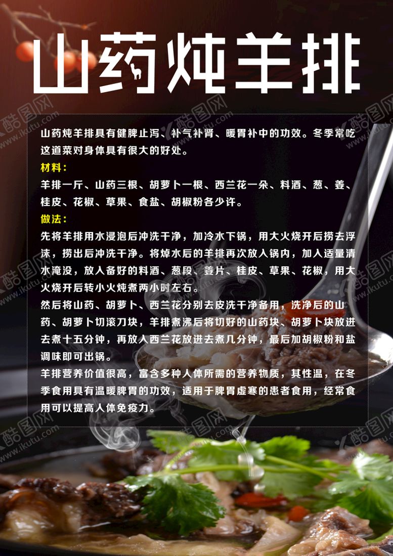 编号：54729009292220012648【酷图网】源文件下载-羊排做法海报