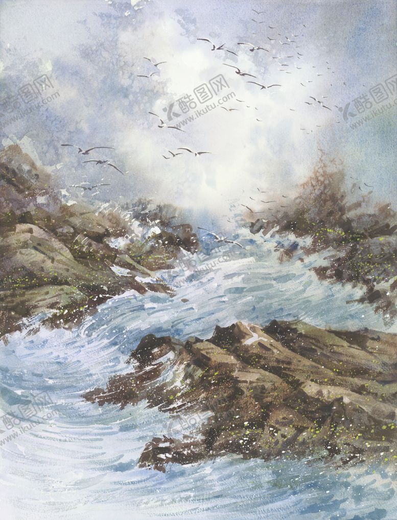 编号：21071510011444401609【酷图网】源文件下载-董克诚水彩画高清风景手绘