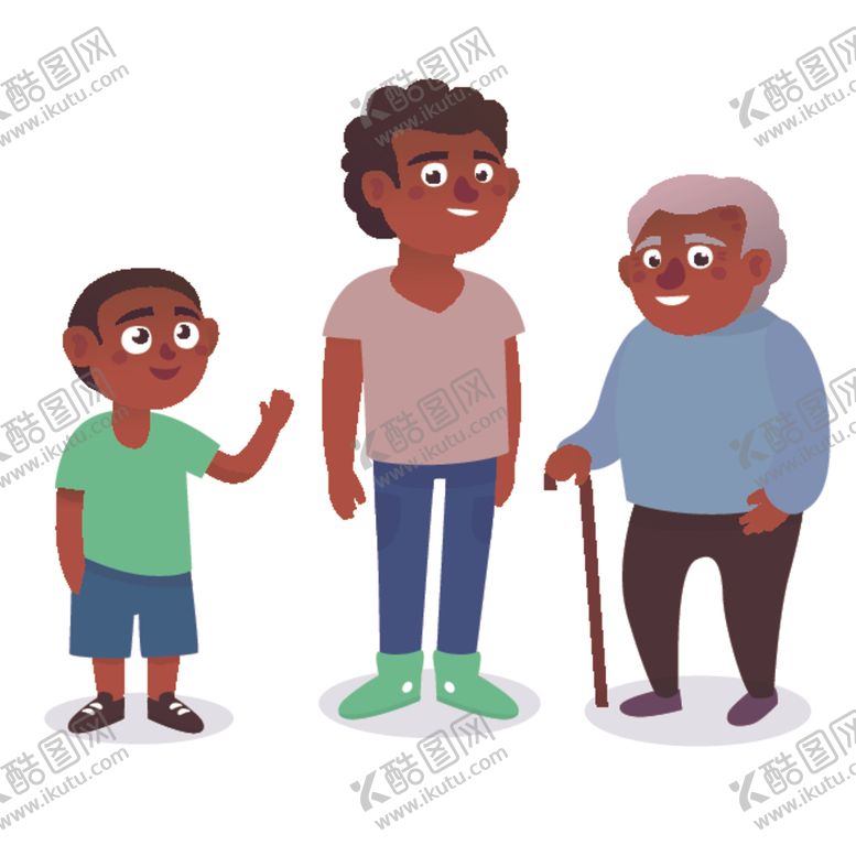 编号：97869010070505434424【酷图网】源文件下载-扁平人物插画