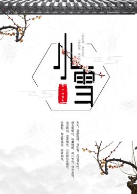 编号：26109809280646198250【酷图网】源文件下载-小雪海报