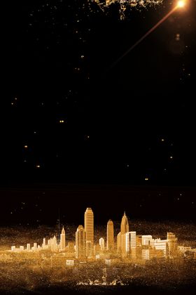 地产海报高炮广告红色调性