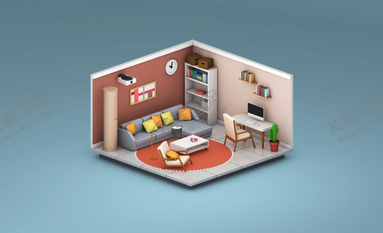 编号：28039309191436495123【酷图网】源文件下载-c4d室内设计