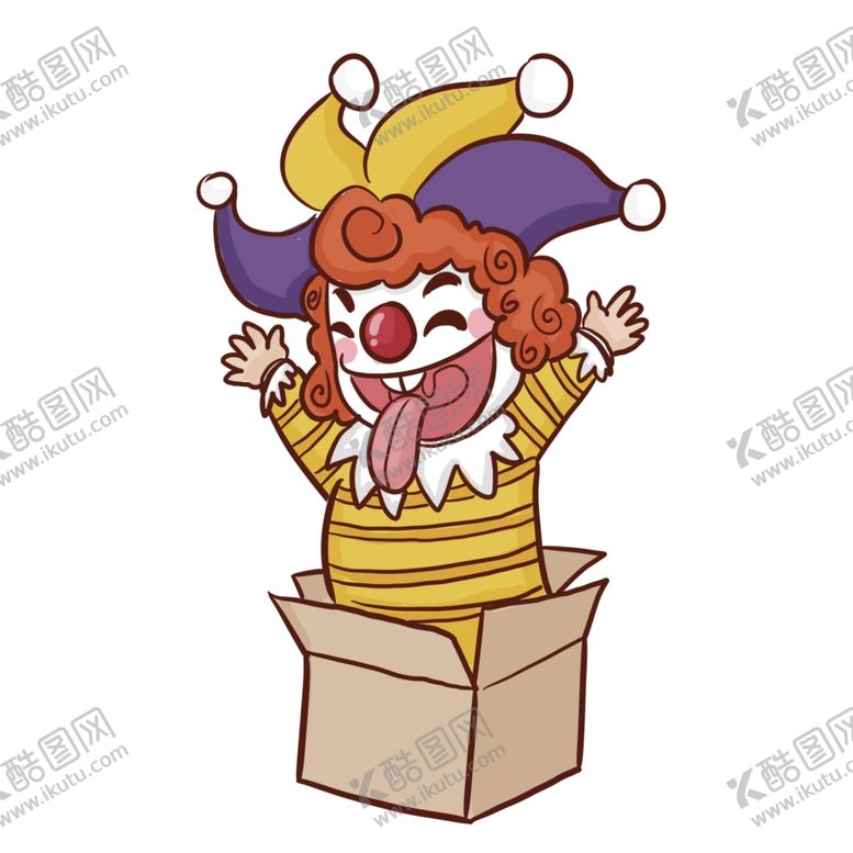 编号：74712110170155484836【酷图网】源文件下载-手绘小丑素材