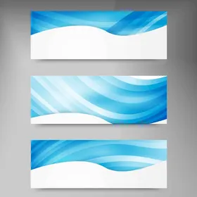 曲线背景高端波浪展板