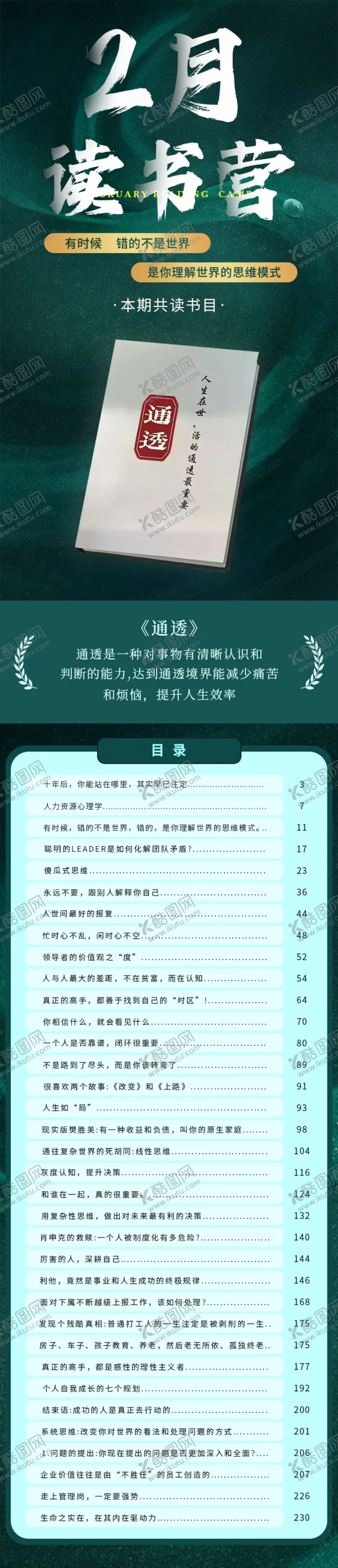 编号：74861503011725184714【酷图网】源文件下载-书籍简介读书海报