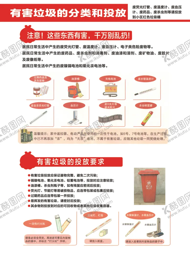 编号：55330107022255139290【酷图网】源文件下载-新版有害垃圾的分类和投放
