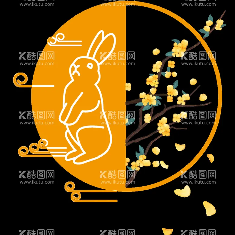 编号：21483709122015574039【酷图网】源文件下载-中秋素材月亮可爱卡通月饼