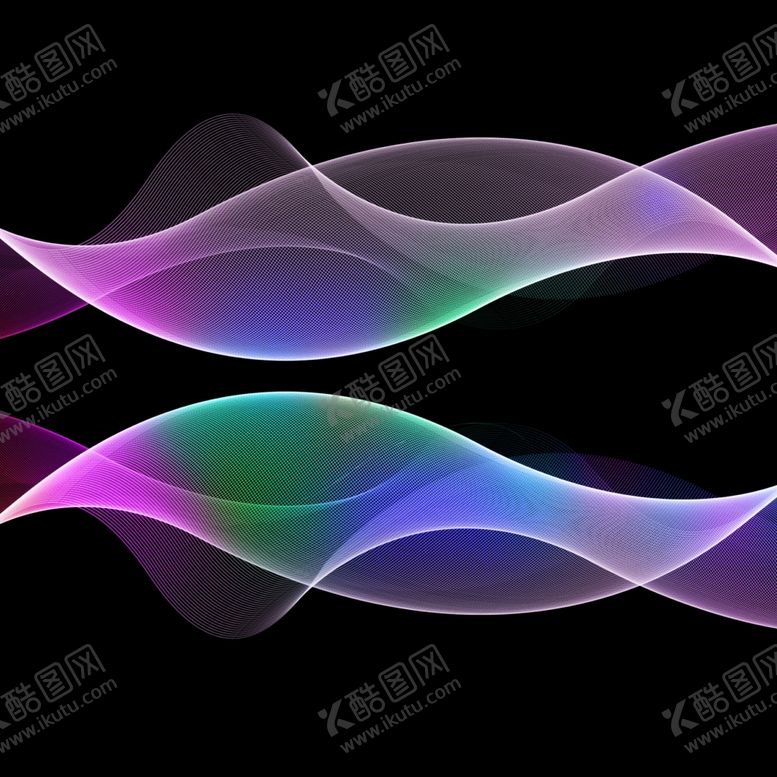 编号：48907210021556452915【酷图网】源文件下载-彩色线条装饰底纹元素动感线条