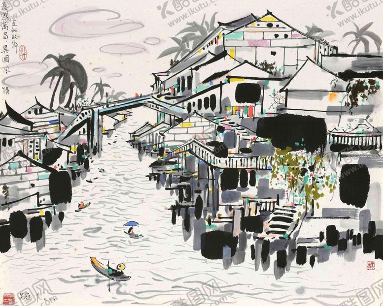 编号：92794305101746389414【酷图网】源文件下载-山水风景水墨国画