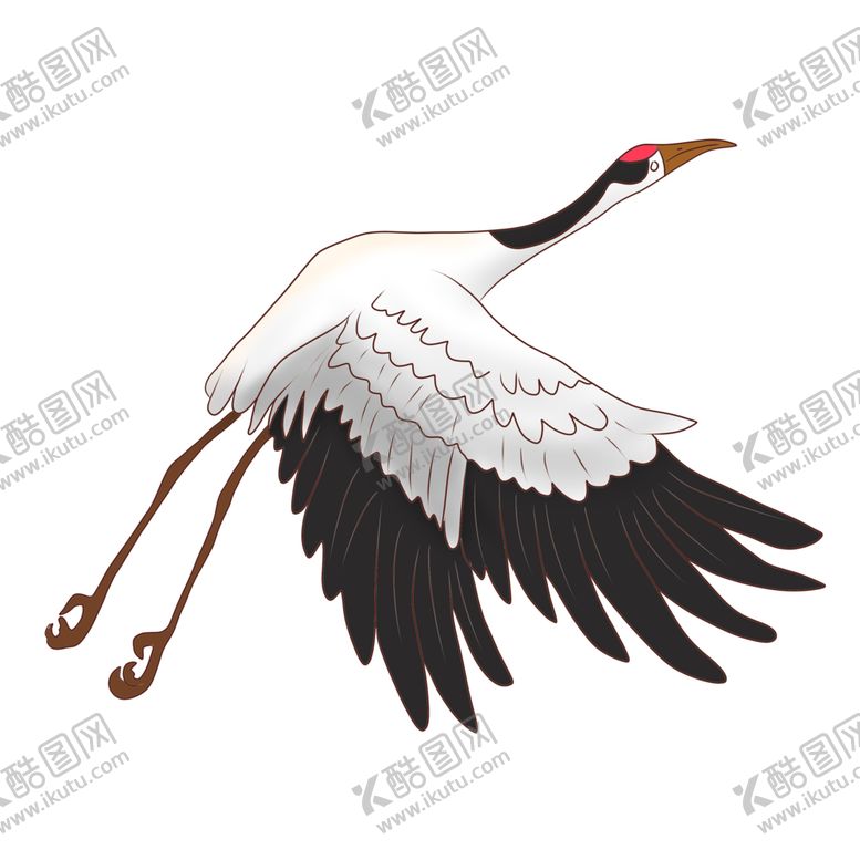编号：62563406270412558343【酷图网】源文件下载-水墨仙鹤