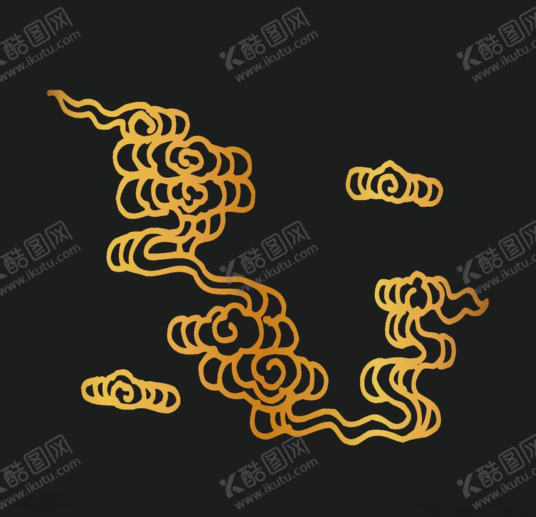 编号：86139905161632448307【酷图网】源文件下载-矢量云纹古典祥云