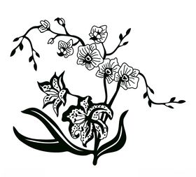 花枝剪影