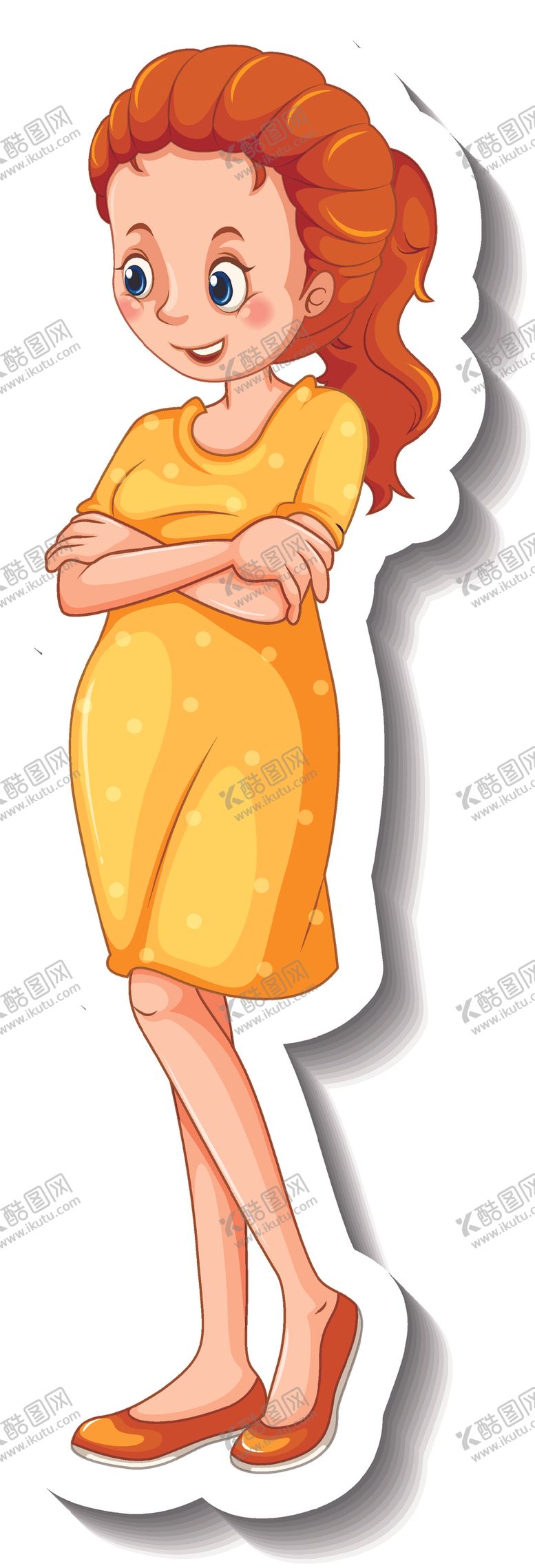 编号：91741001181725414604【酷图网】源文件下载-卡通女人 