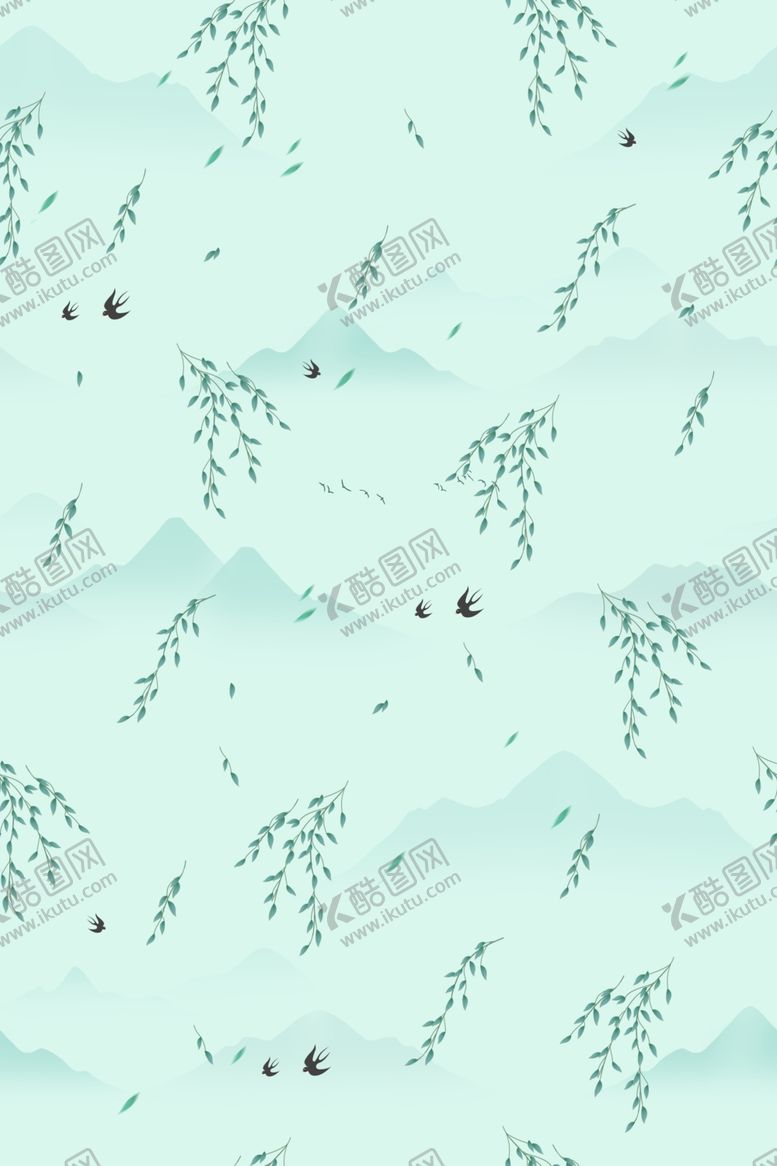 编号：79126101260122098800【酷图网】源文件下载-中国风柳燕