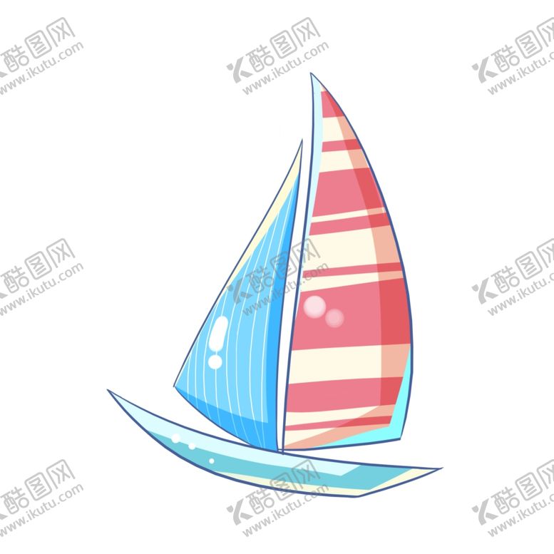 编号：73021205040726128670【酷图网】源文件下载-渐变手绘帆船