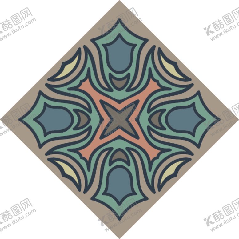 编号：58499109281659351453【酷图网】源文件下载-古典少数民族花纹底纹矢量