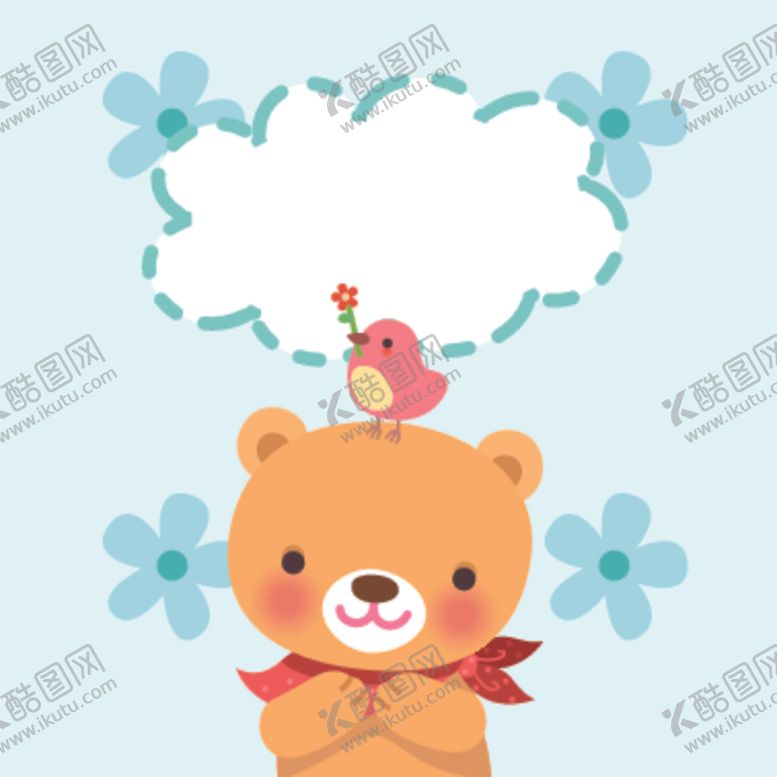 编号：51261310272338386753【酷图网】源文件下载-可爱小熊图案装饰画
