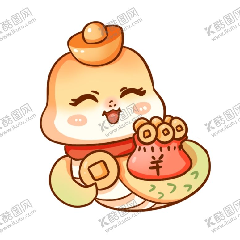 编号：58473201250520298714【酷图网】源文件下载-蛇年春节卡通插画