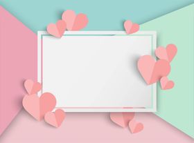爱心婚礼献粉色形LOVE新庆典